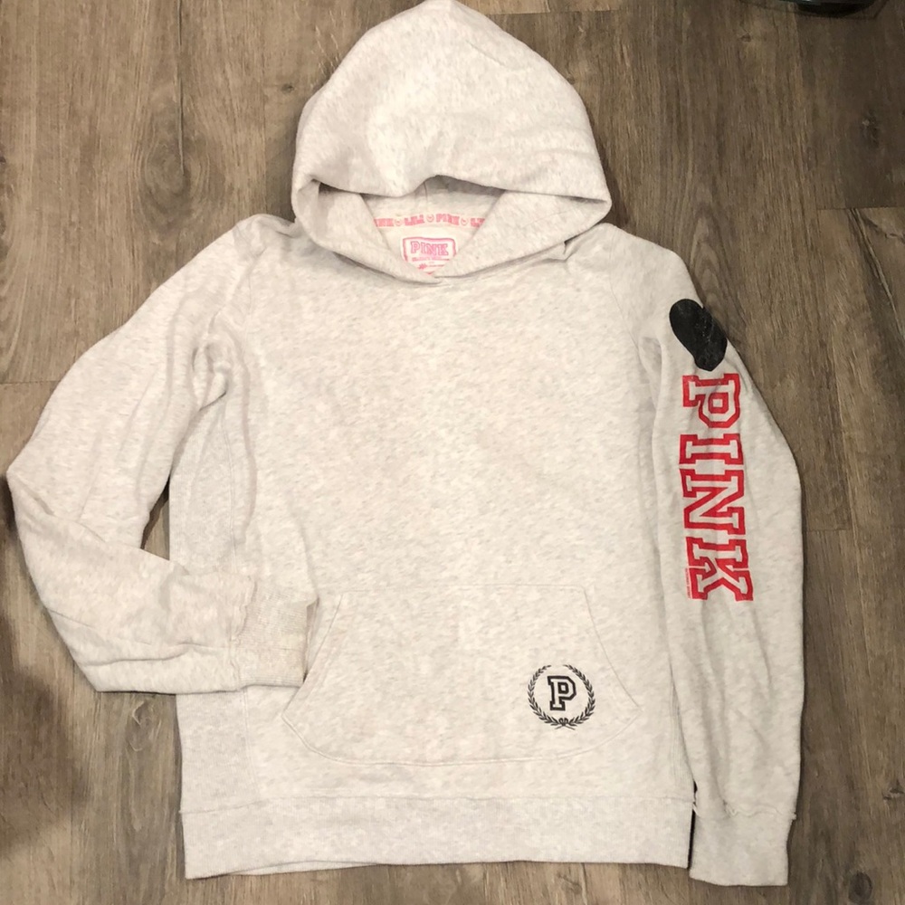 PINK Collegiate Wisconsin Badger Bling Hoodie